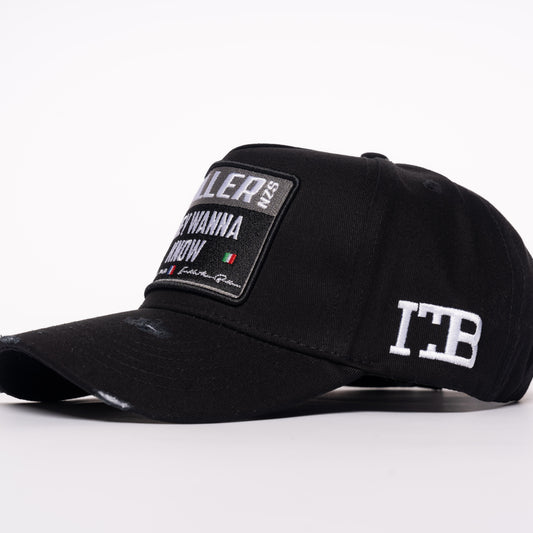 Ballers SZN Black/Grey Distressed Cap