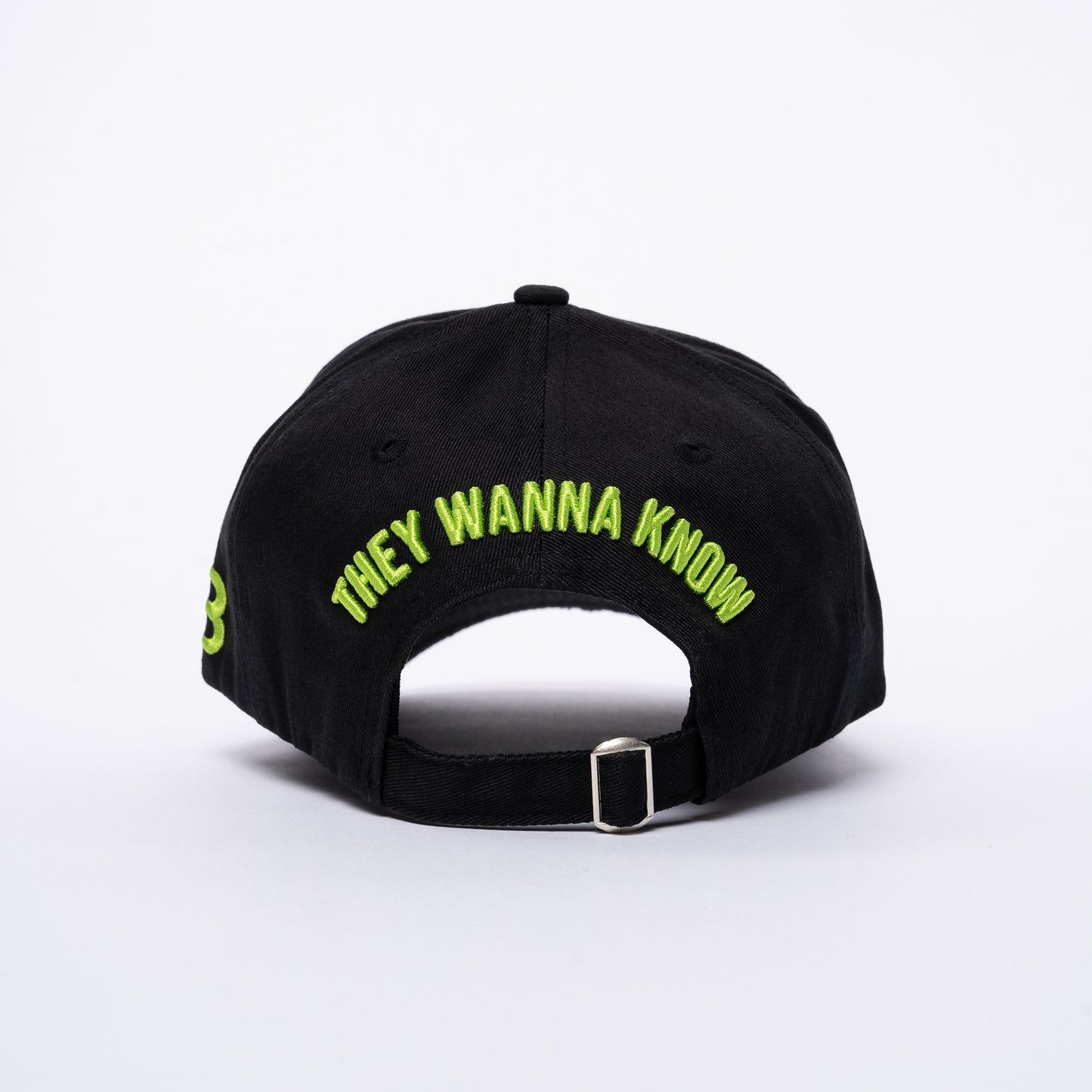 ITB Repeat Icon Distressed Cap Black & Lime