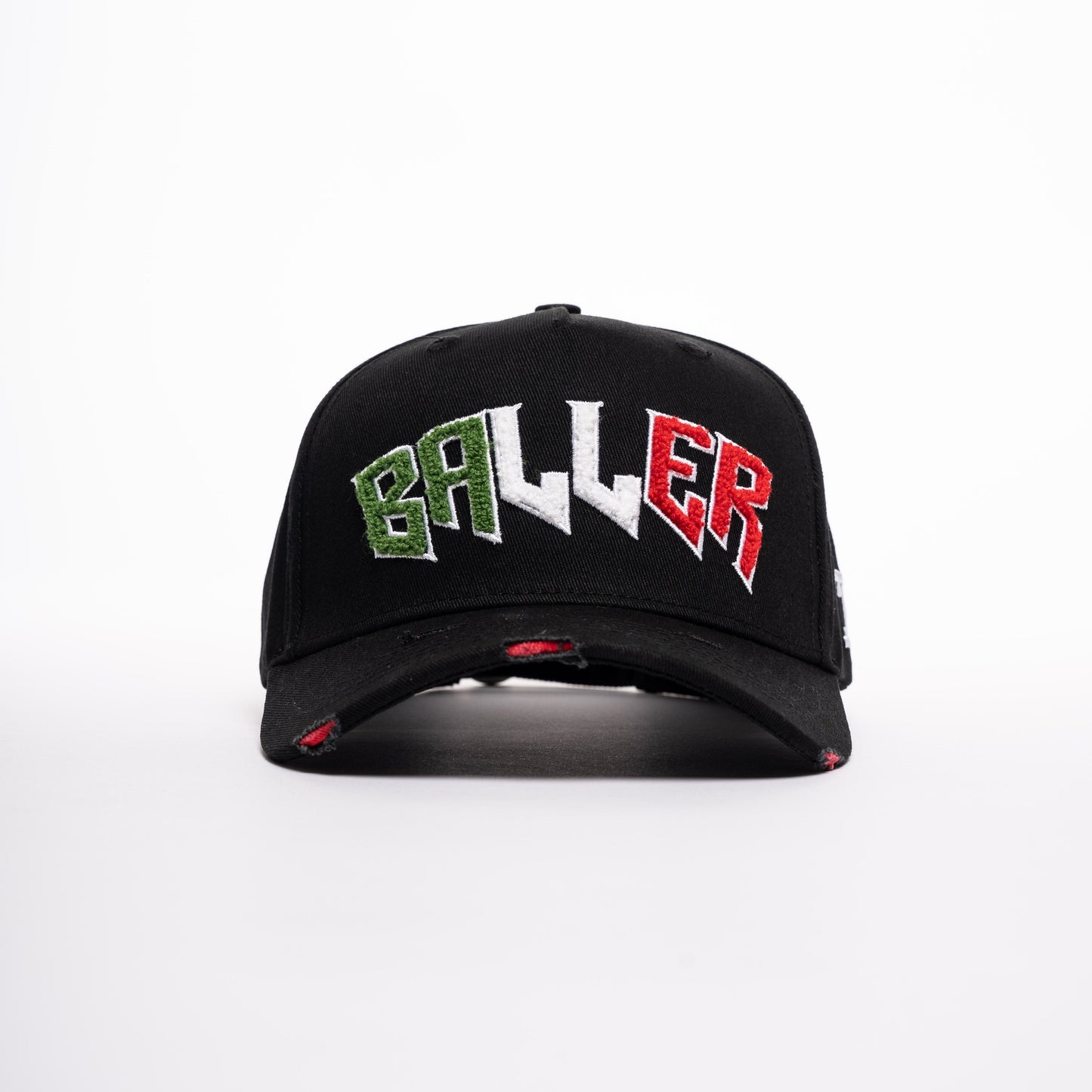 Chenille Baller Distressed Cap