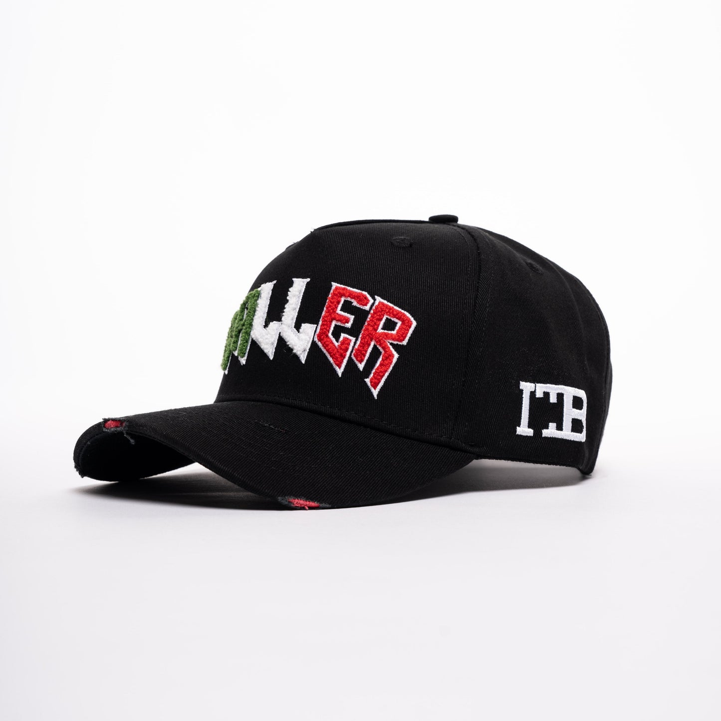 Chenille Baller Distressed Cap