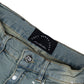 Ripped Baller Blue Distressed Paint Splash Jeans