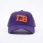 ITB Repeat Icon Distressed Mesh Trucker Cap Purple & Orange